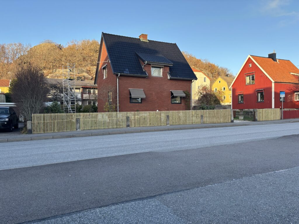 Trästaket villa